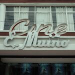 Photo of the iconic Cine Muino facade in La Cumbre, Argentina.